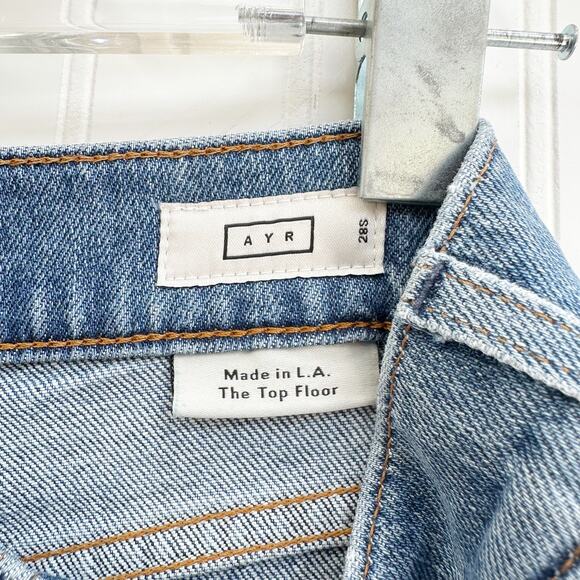 AYR Top Floor Jeans Wide Leg High Waist Slouchy Baggy Fit Classic Denim 28 - Picture 5 of 8